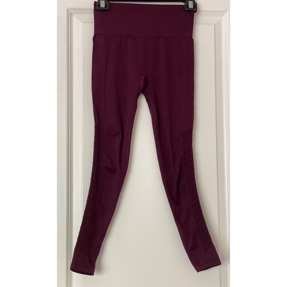 FABLETICS Maroon Mesh Leggings | Size XS